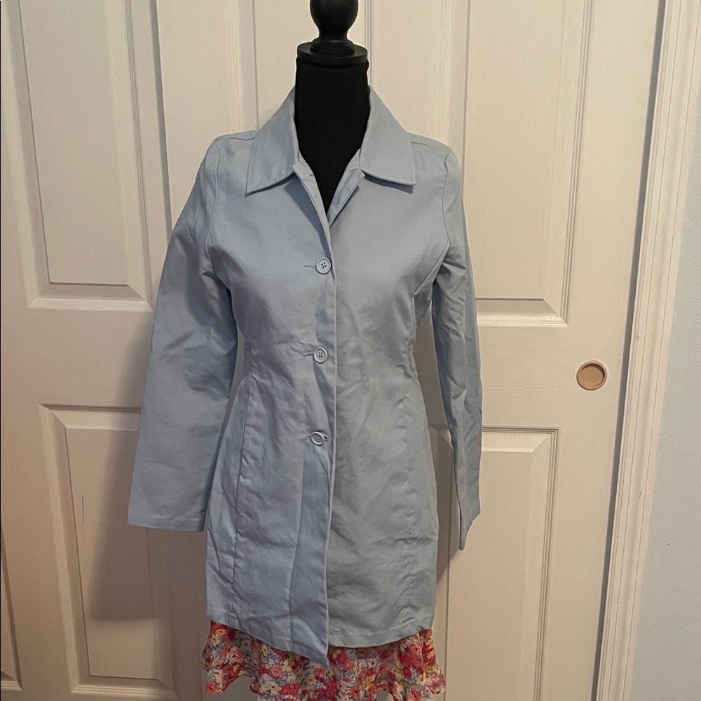 GAP Women's Sky Blue Coat XS
